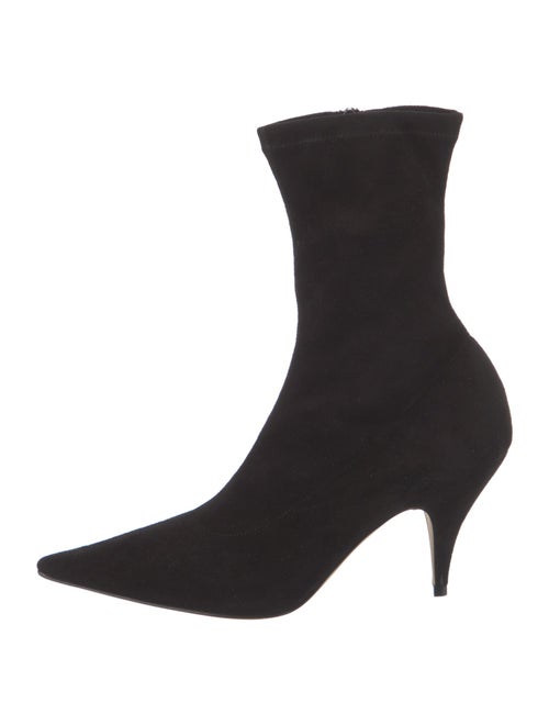 The Row Liisa High Heel Bootie Suede Sock Boots
