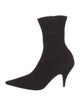 The Row Liisa High Heel Bootie Suede Sock Boots