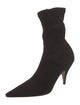 The Row Liisa High Heel Bootie Suede Sock Boots