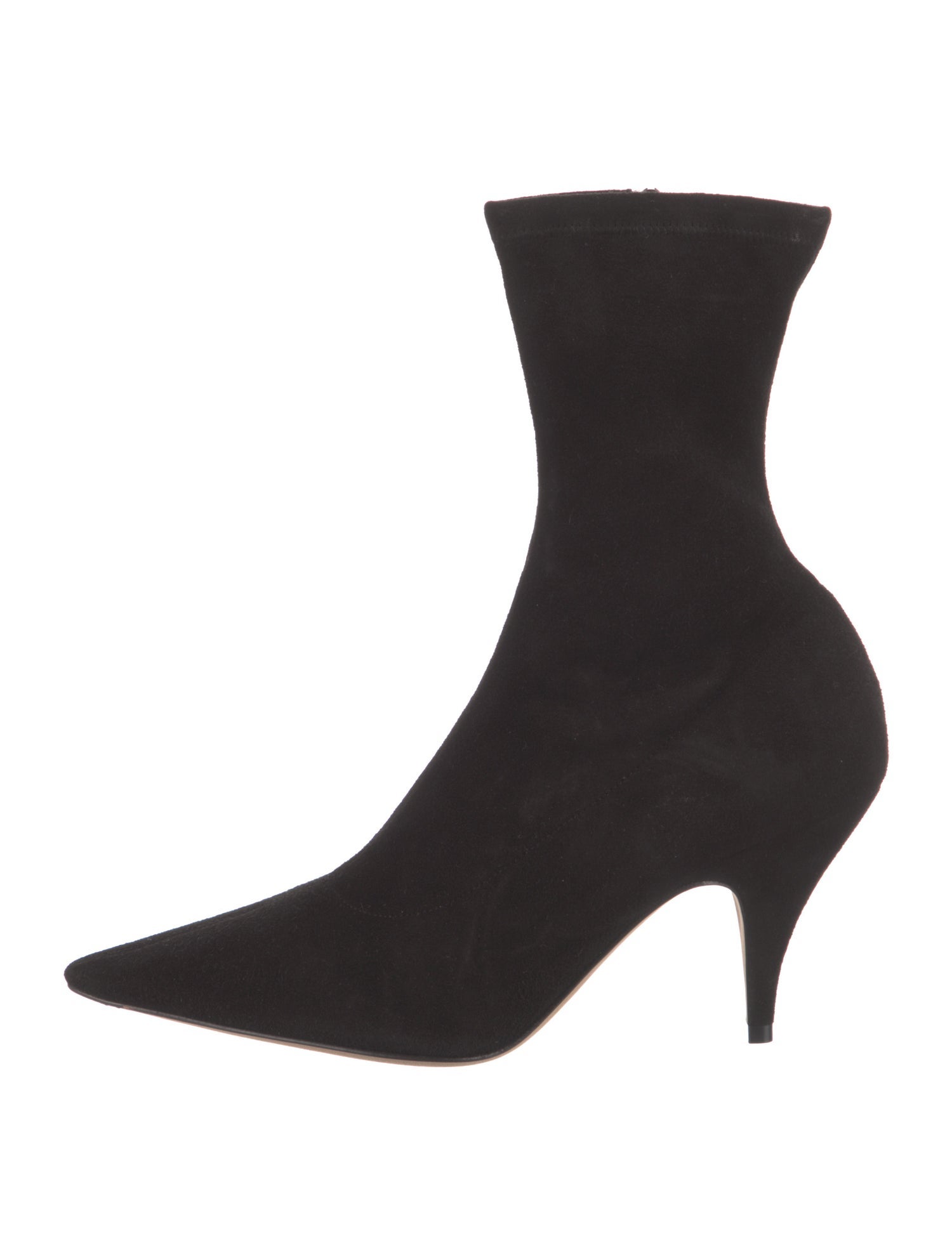 The Row Liisa High Heel Bootie Suede Sock Boots
