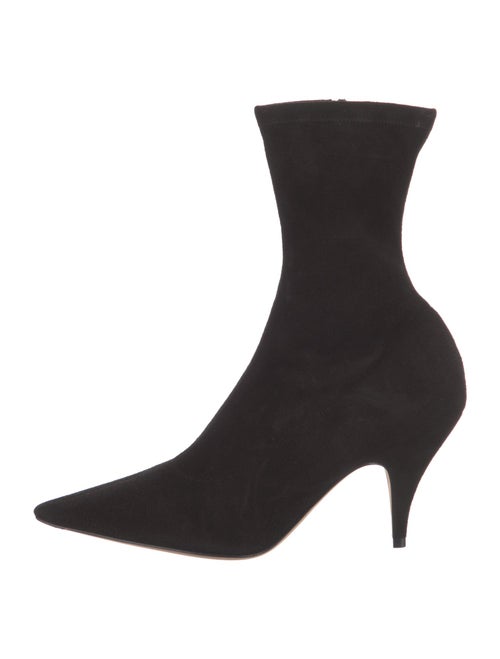 The Row Liisa High Heel Bootie Suede Sock Boots