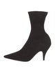 The Row Liisa High Heel Bootie Suede Sock Boots