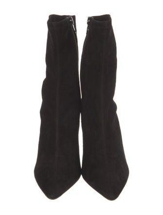 The Row Liisa High Heel Bootie Suede Sock Boots