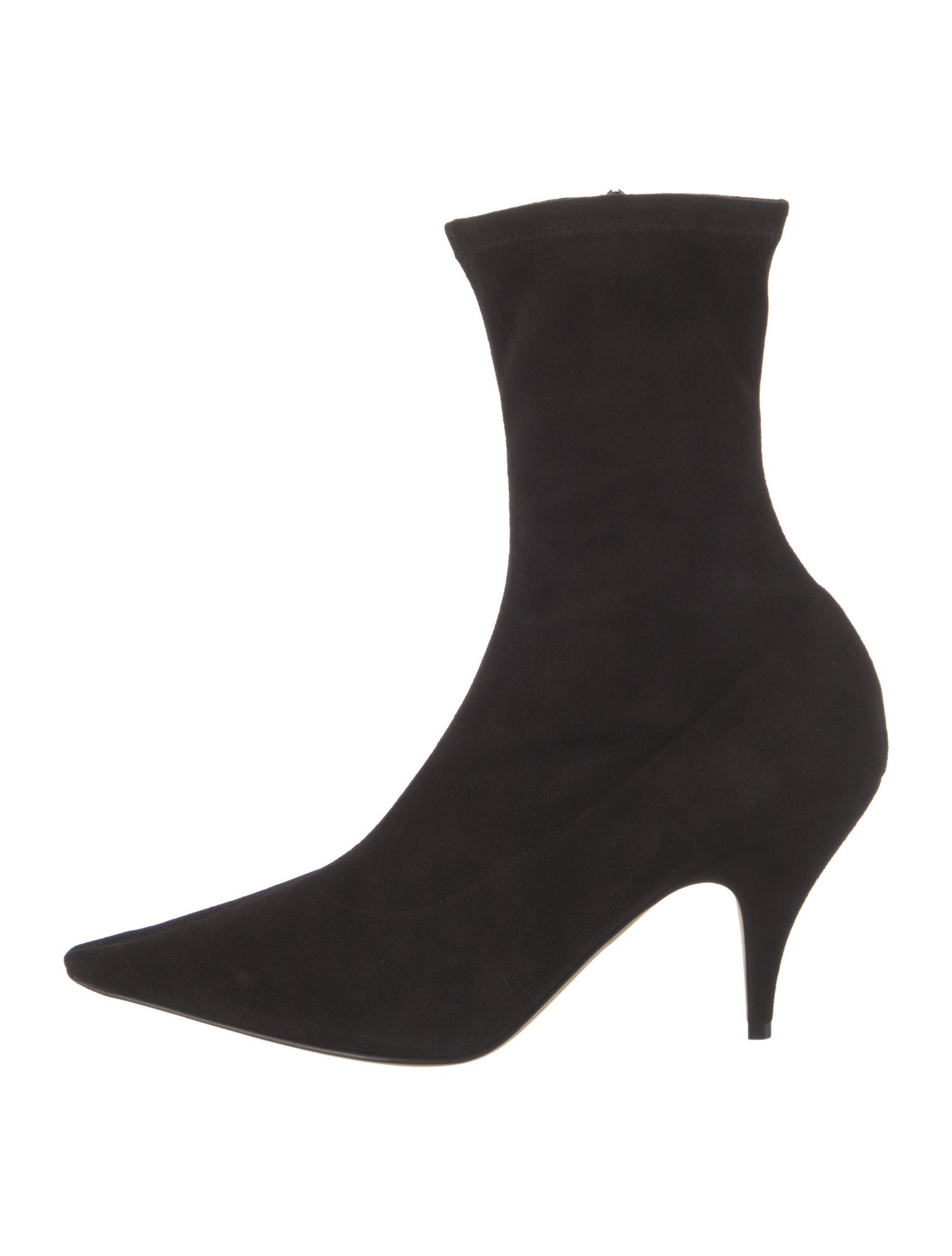 The Row Liisa High Heel Bootie Suede Sock Boots
