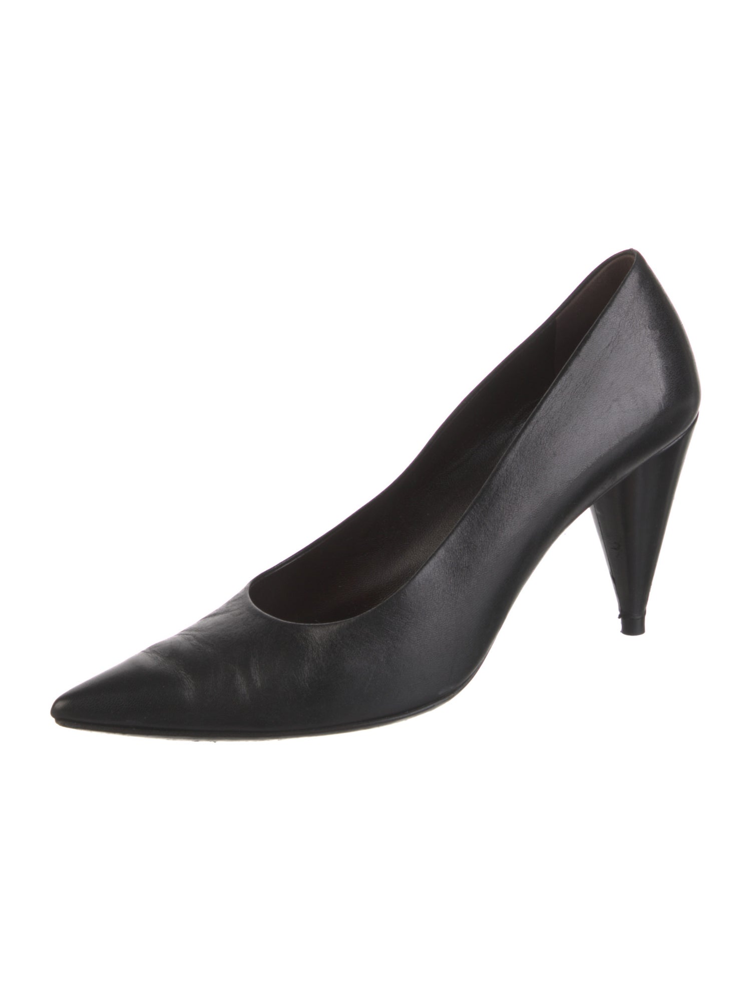 The Row Cone Leather Pumps