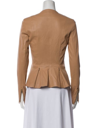 The Row Leather Evening Jacket