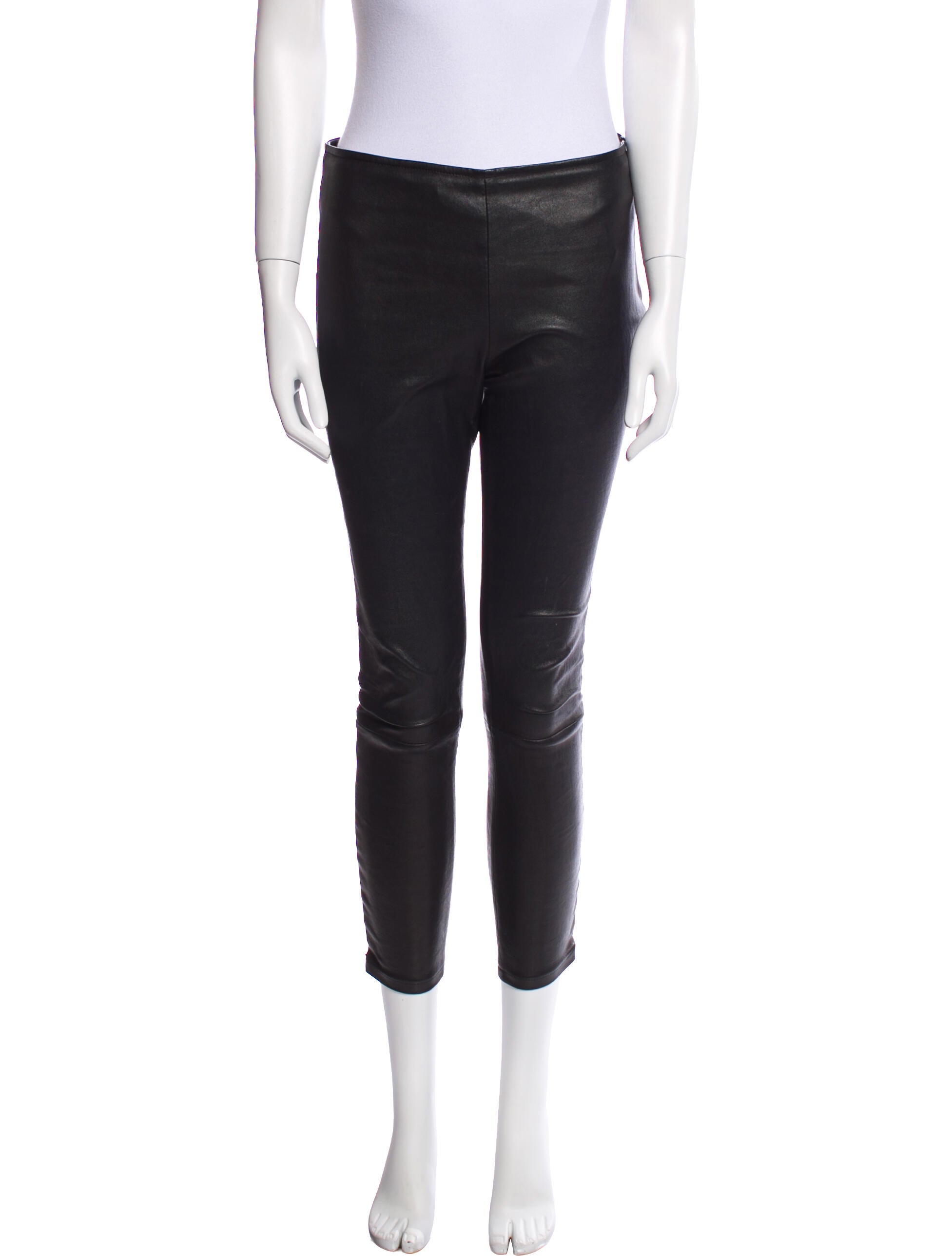 The Row Lamb Leather Skinny Leg Pants
