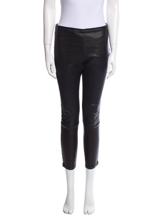 The Row Lamb Leather Skinny Leg Pants