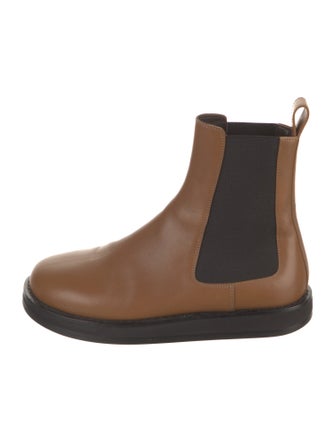 The Row Leather Chelsea Boots