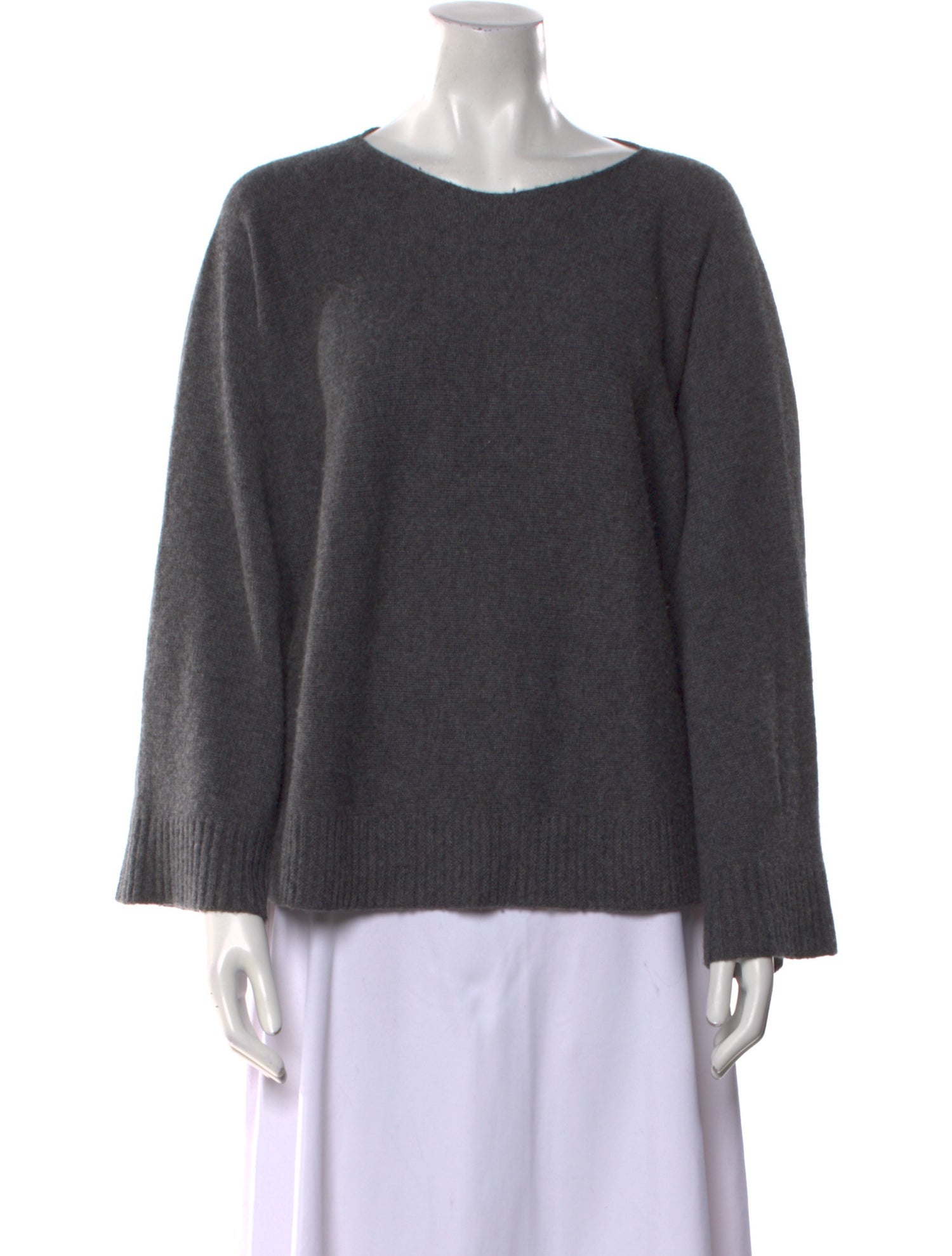 The Row Cashmere Bateau Neckline Sweater