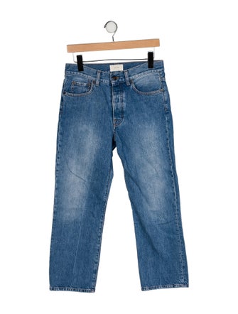 The Row Mid-Rise Straight Leg Jeans