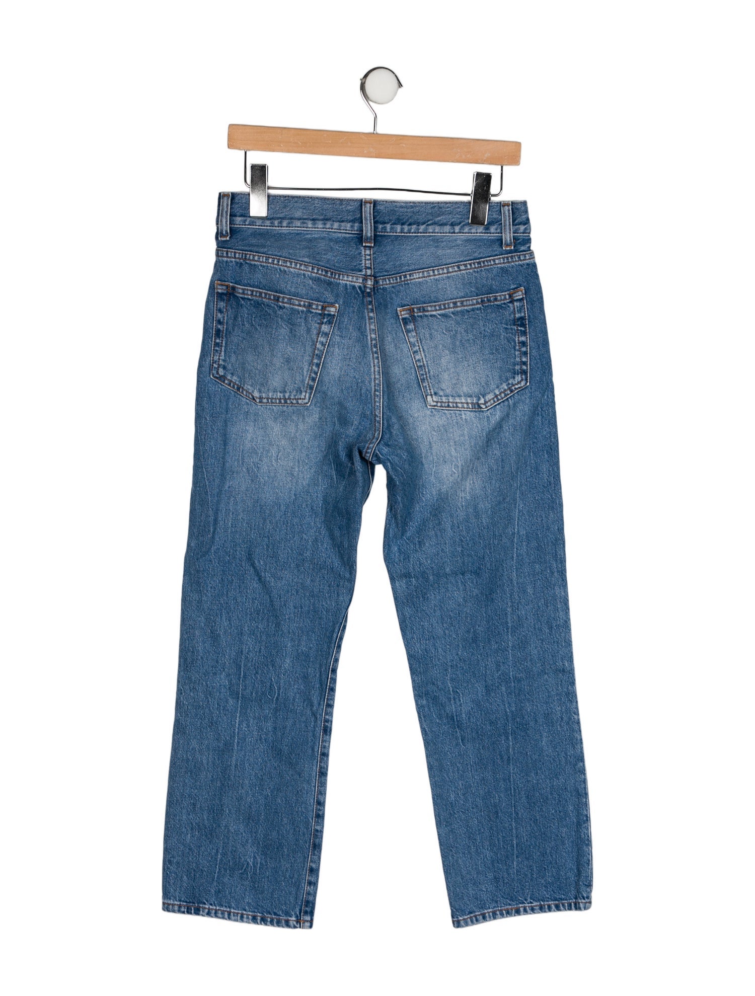 The Row Mid-Rise Straight Leg Jeans