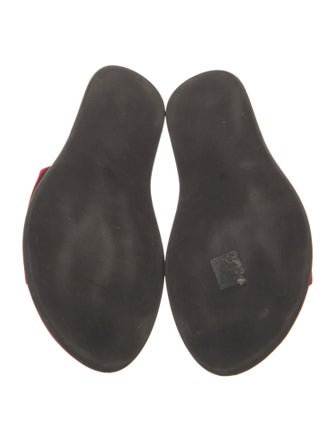 The Row Canal Satin Slides