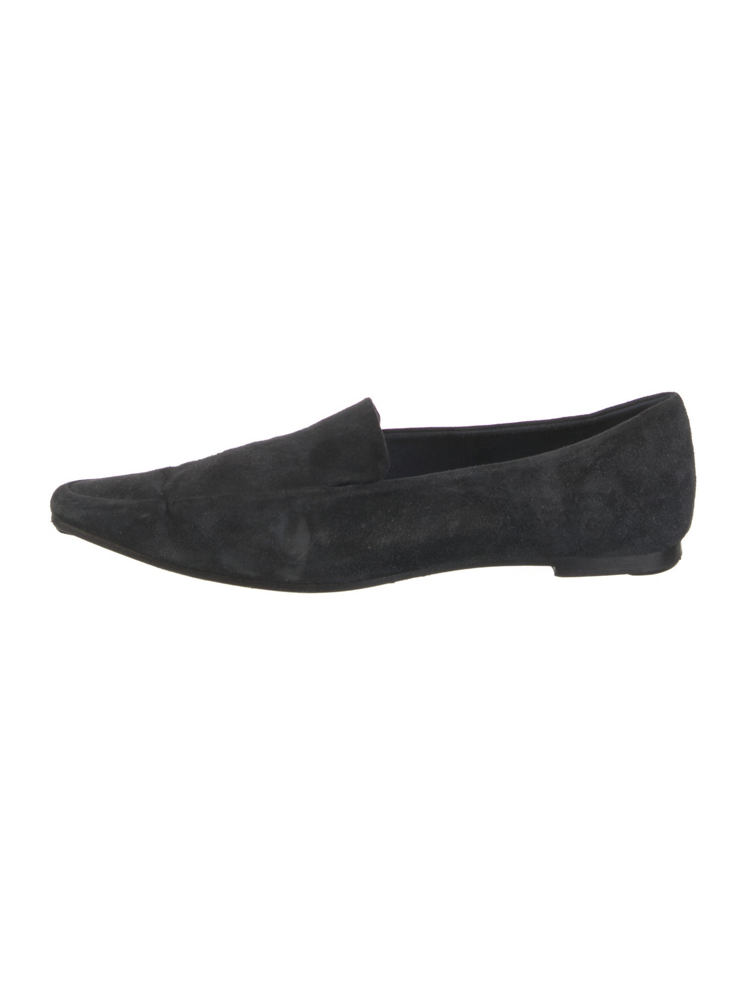 The Row Minimal Suede Loafers