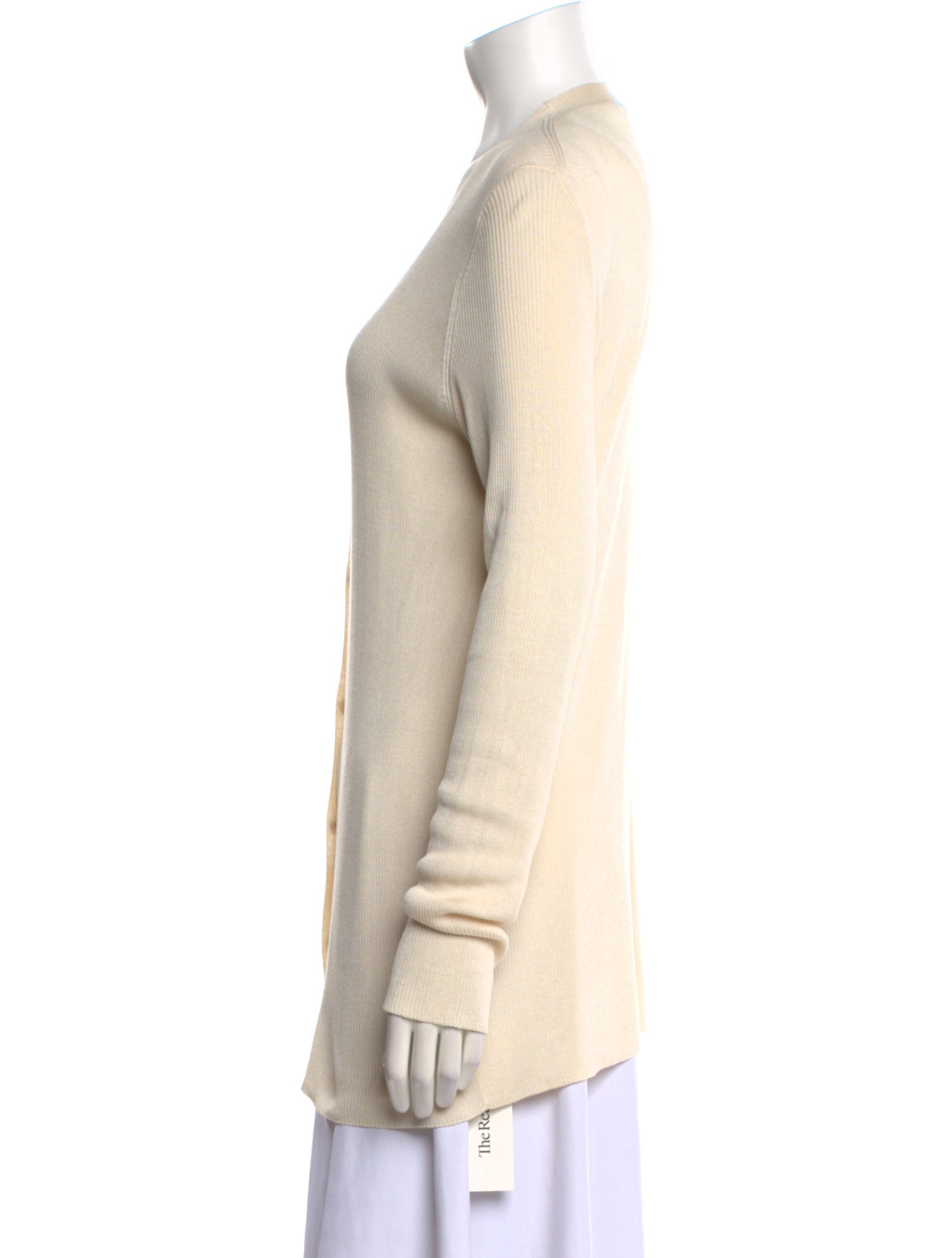 The Row Silk V-Neck Sweater