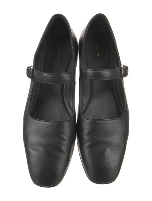 The Row Ava Leather Mary Jane Flats