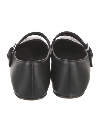 The Row Ava Leather Mary Jane Flats