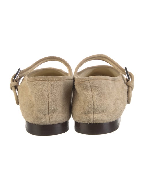 The Row Boheme Suede Mary Jane Flats