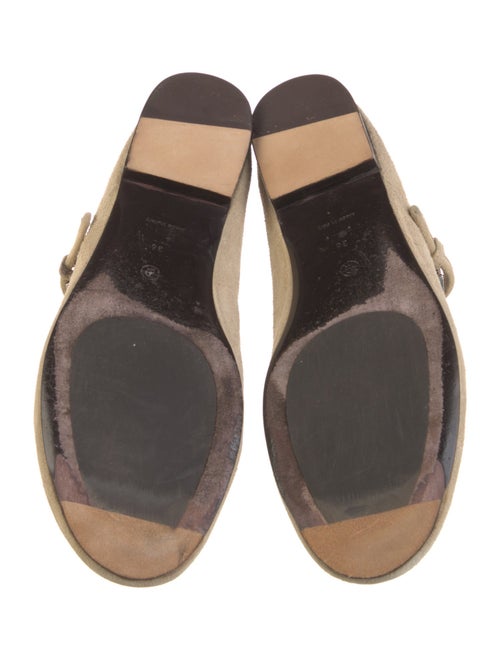 The Row Boheme Suede Mary Jane Flats