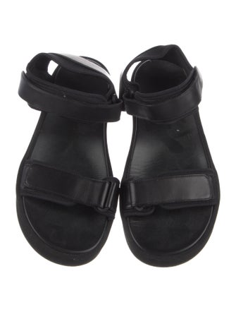 The Row Hook and Loop Leather Sandals
