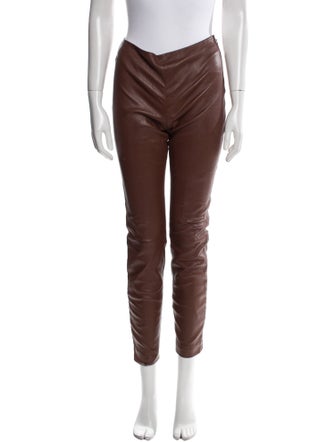 The Row Lambskin Skinny Leg Pants