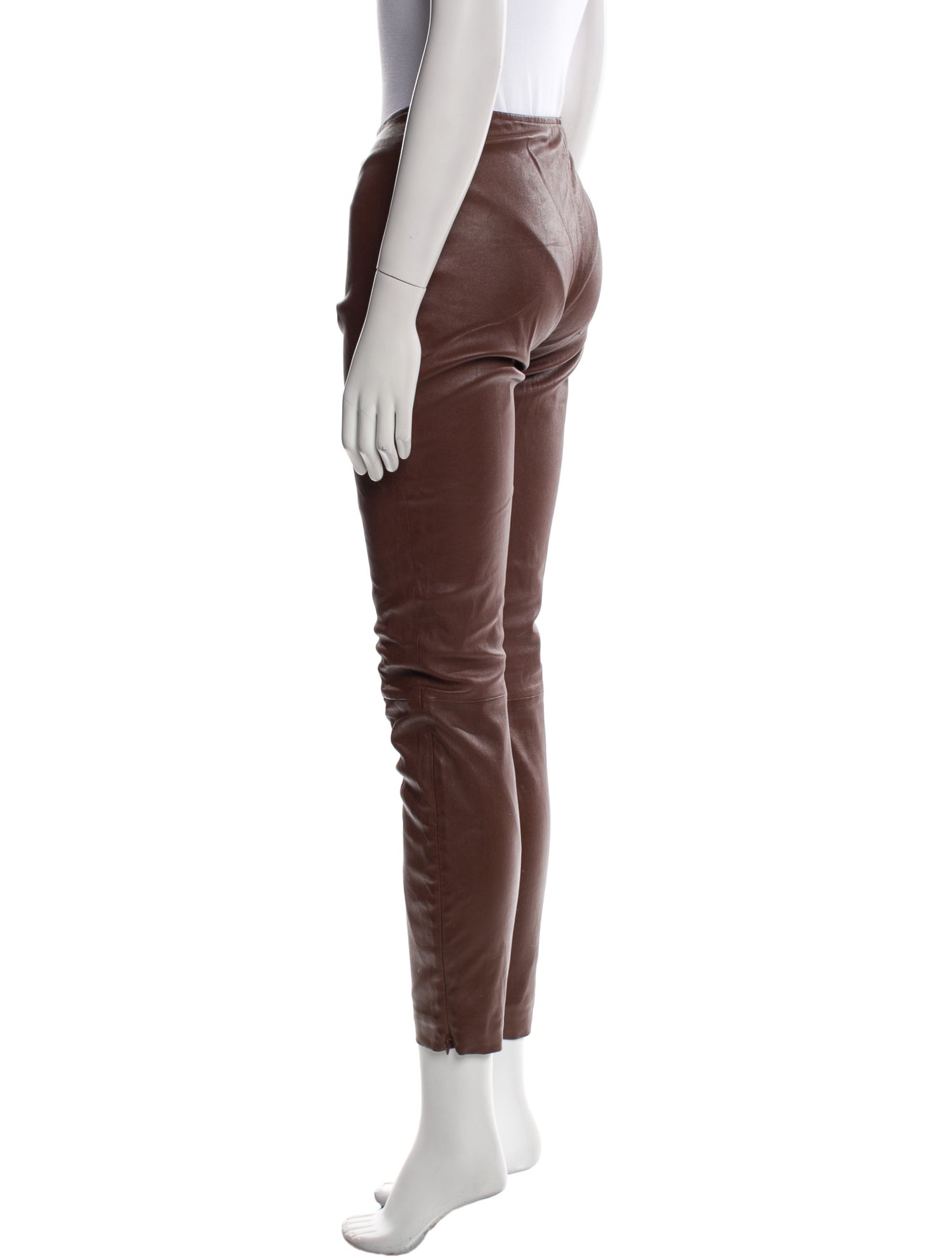 The Row Lambskin Skinny Leg Pants