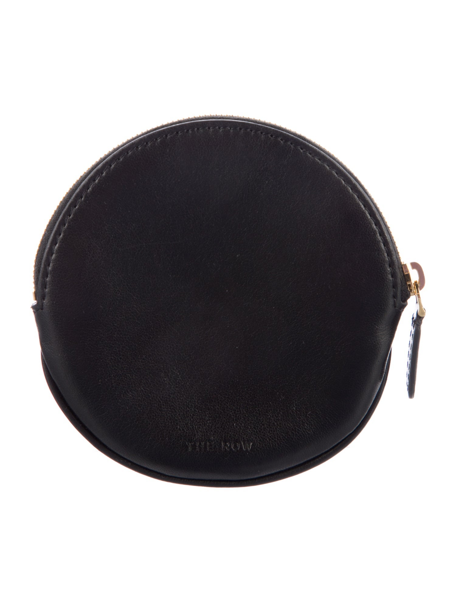 The Row Round Coin Pouch Leather Wallet