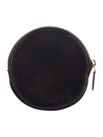 The Row Round Coin Pouch Leather Wallet