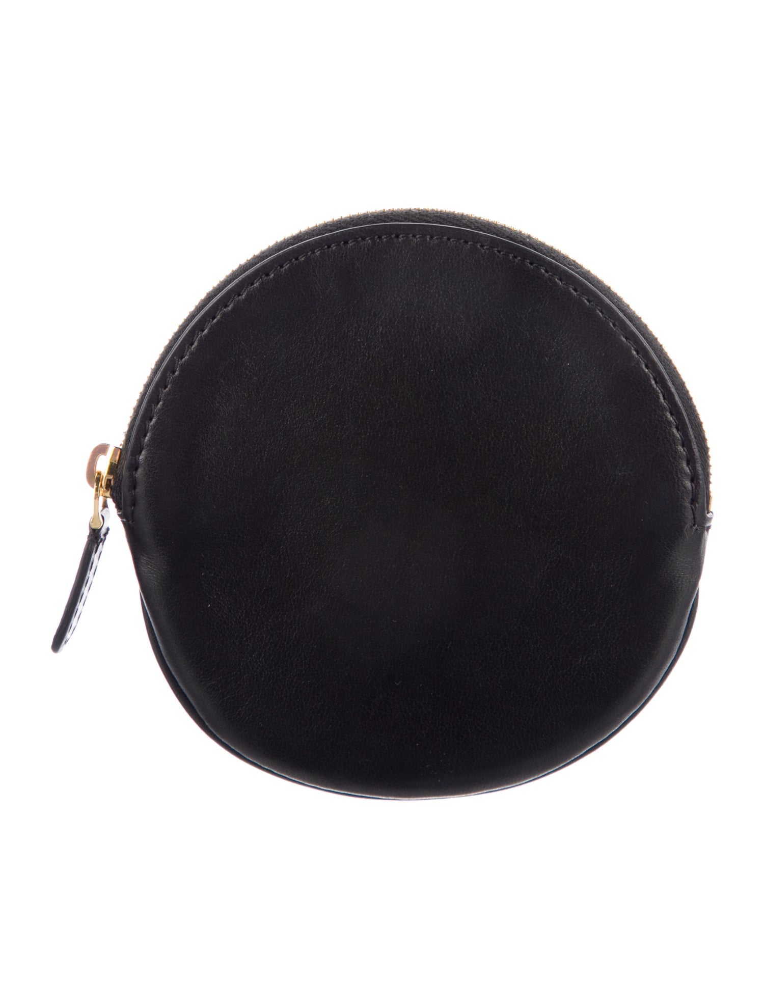 The Row Round Coin Pouch Leather Wallet