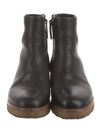 The Row Boris Leather Moto Boots