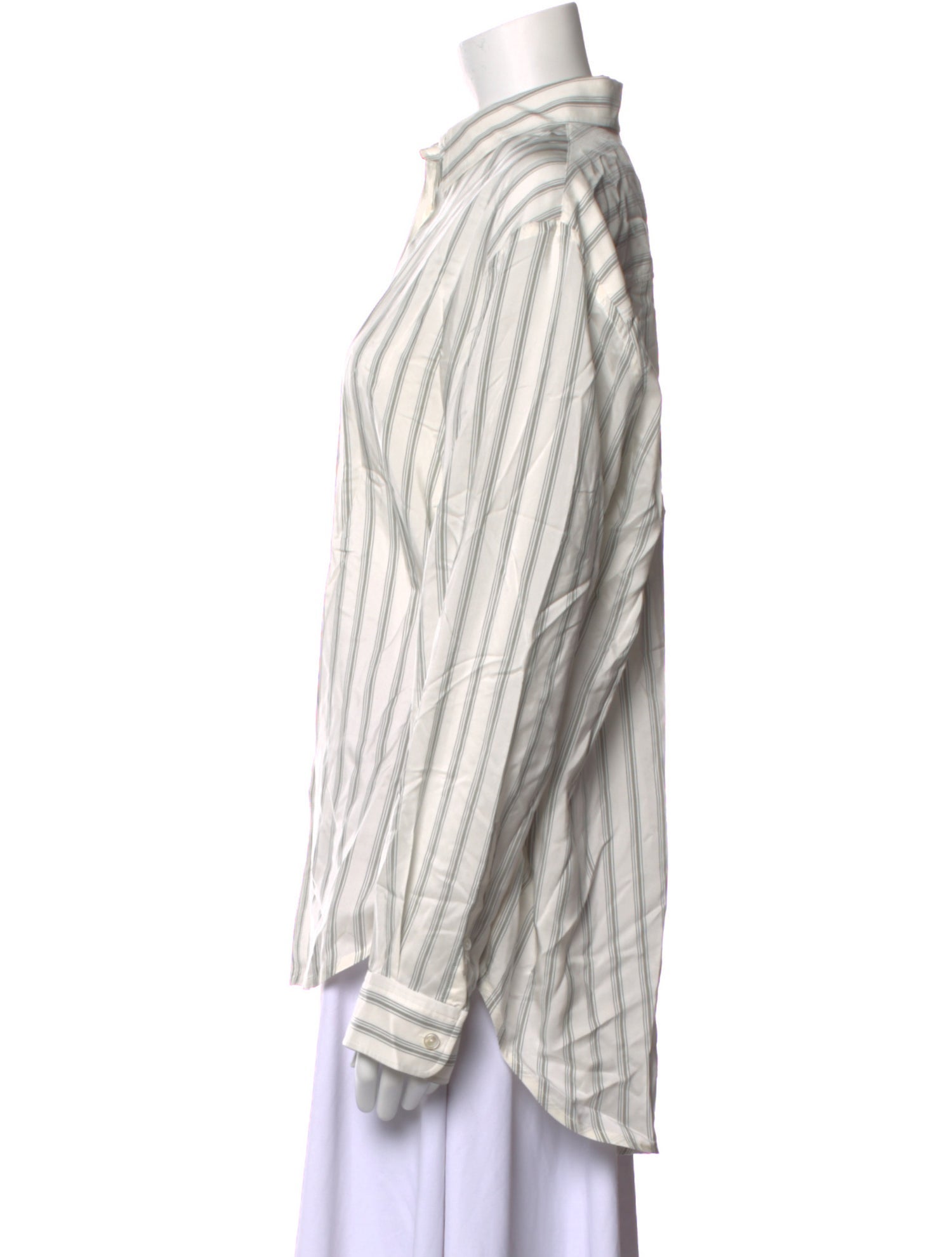 The Row Eirlys Silk Button-Up Top