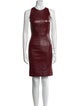 The Row Lambskin Knee-Length Dress