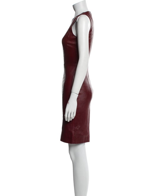 The Row Lambskin Knee-Length Dress