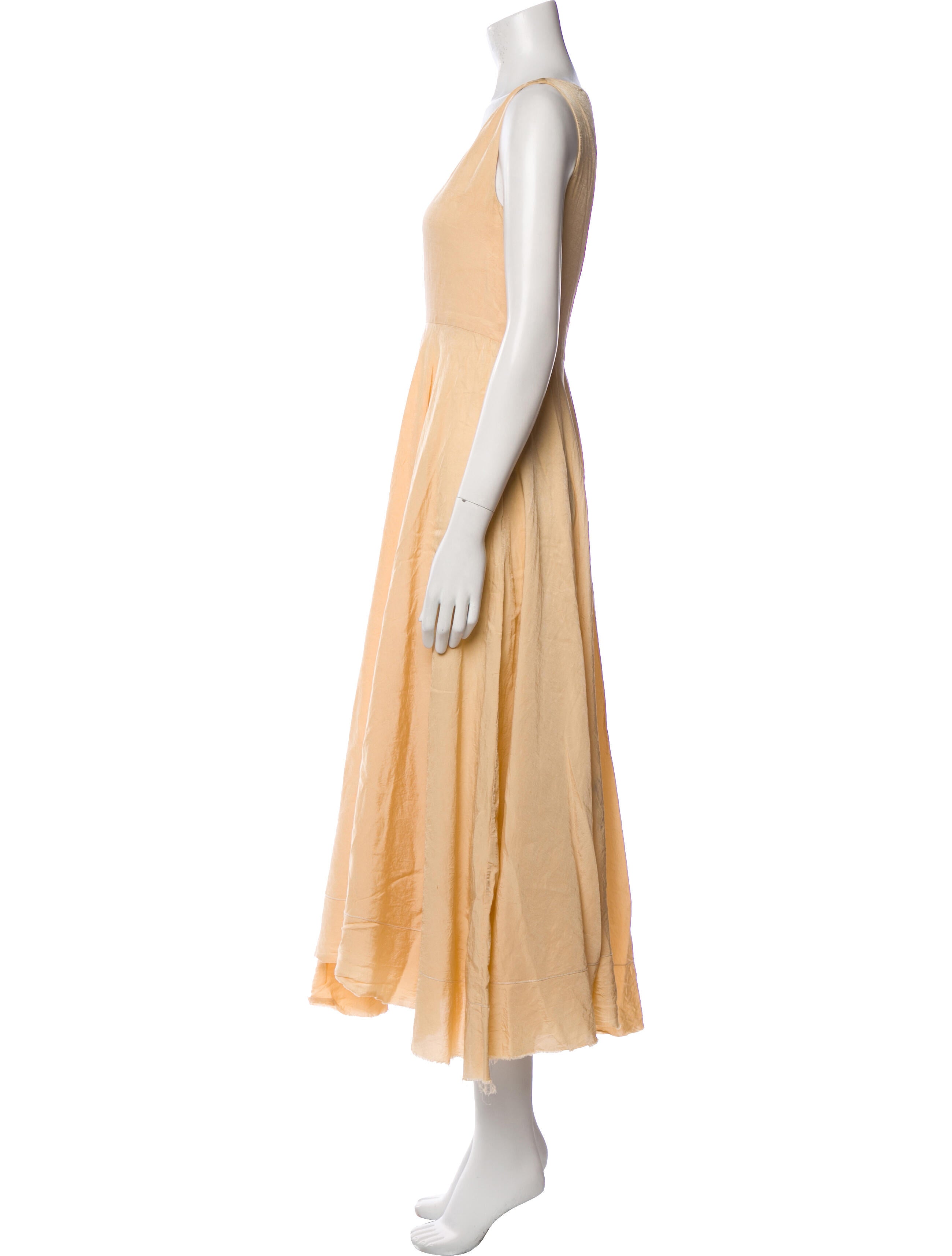 The Row Scoop Neck Long Dress