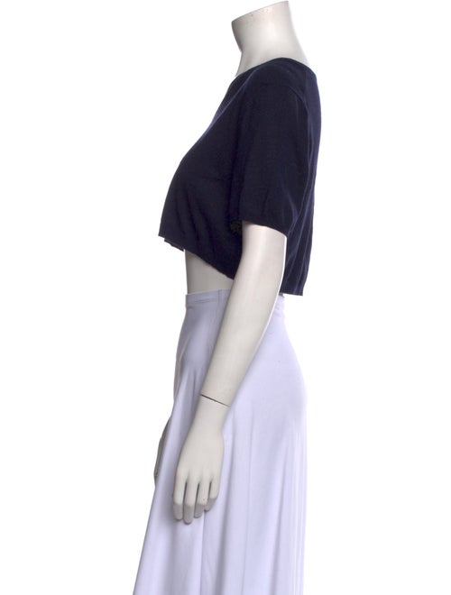 The Row Wool V-Neck Crop Top