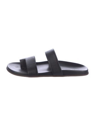 The Row Hugh Sandal Leather Slides