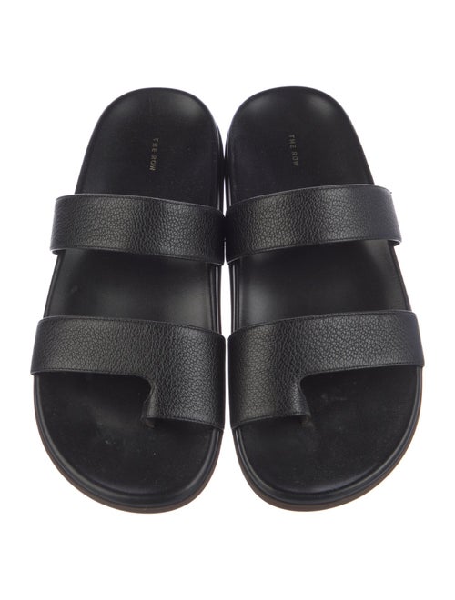 The Row Hugh Sandal Leather Slides