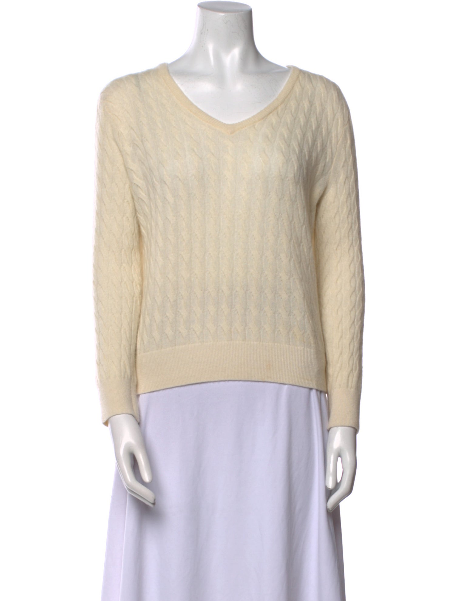 The Row Cashmere V-Neck Sweater