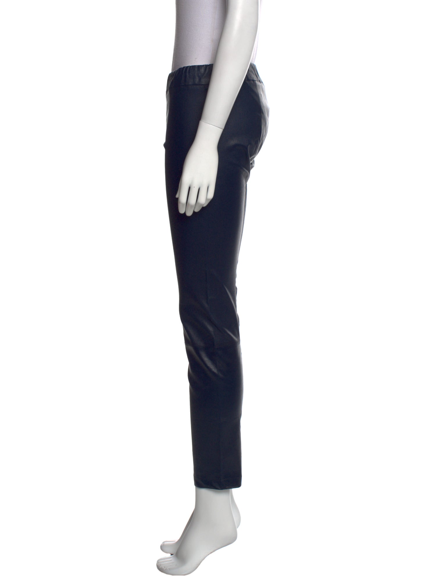 The Row Leather Skinny Leg Pants