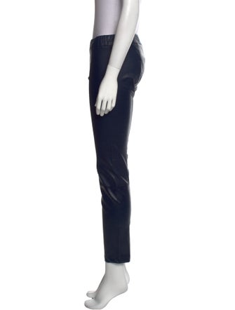 The Row Leather Skinny Leg Pants