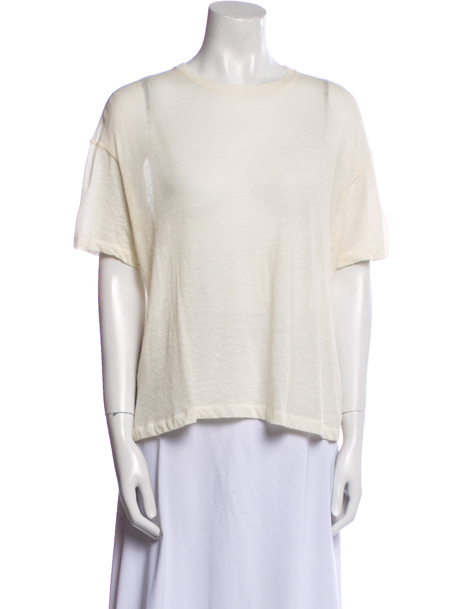 The Row Cashmere Crew Neck T-Shirt