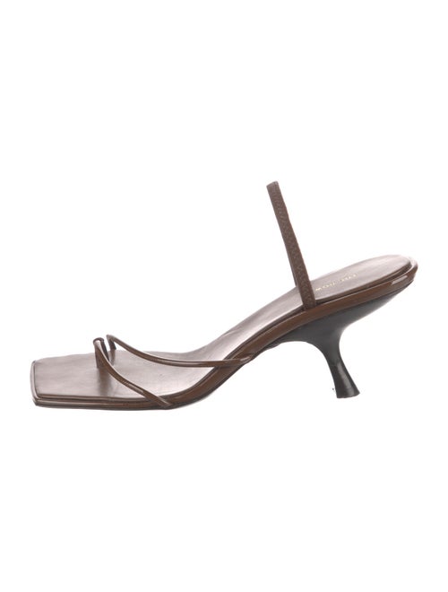 The Row Leather Slingback Sandals