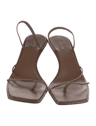 The Row Leather Slingback Sandals