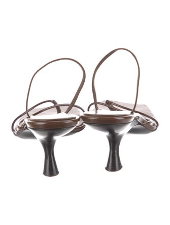 The Row Leather Slingback Sandals