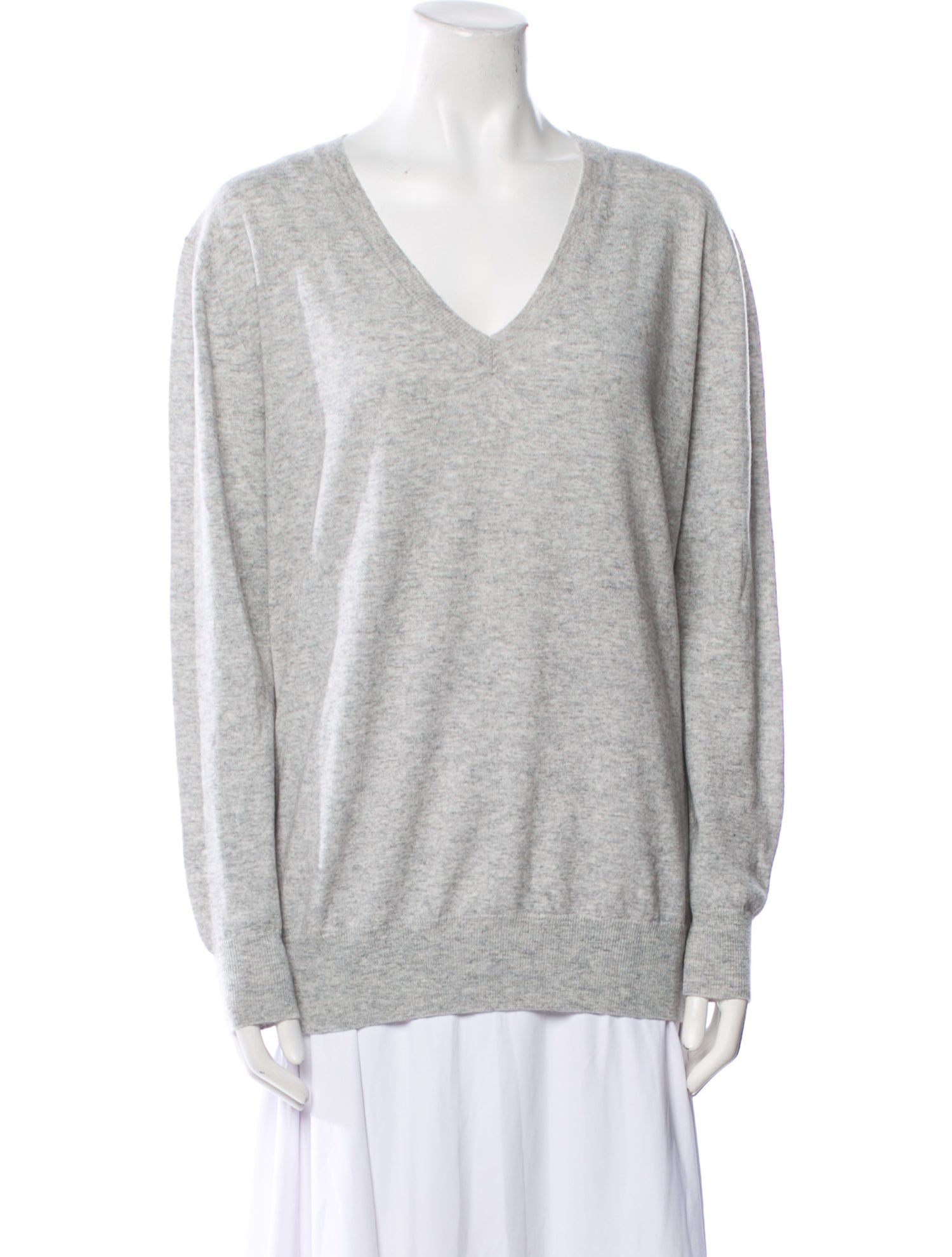The Row V-Neck Cashmere Sweater