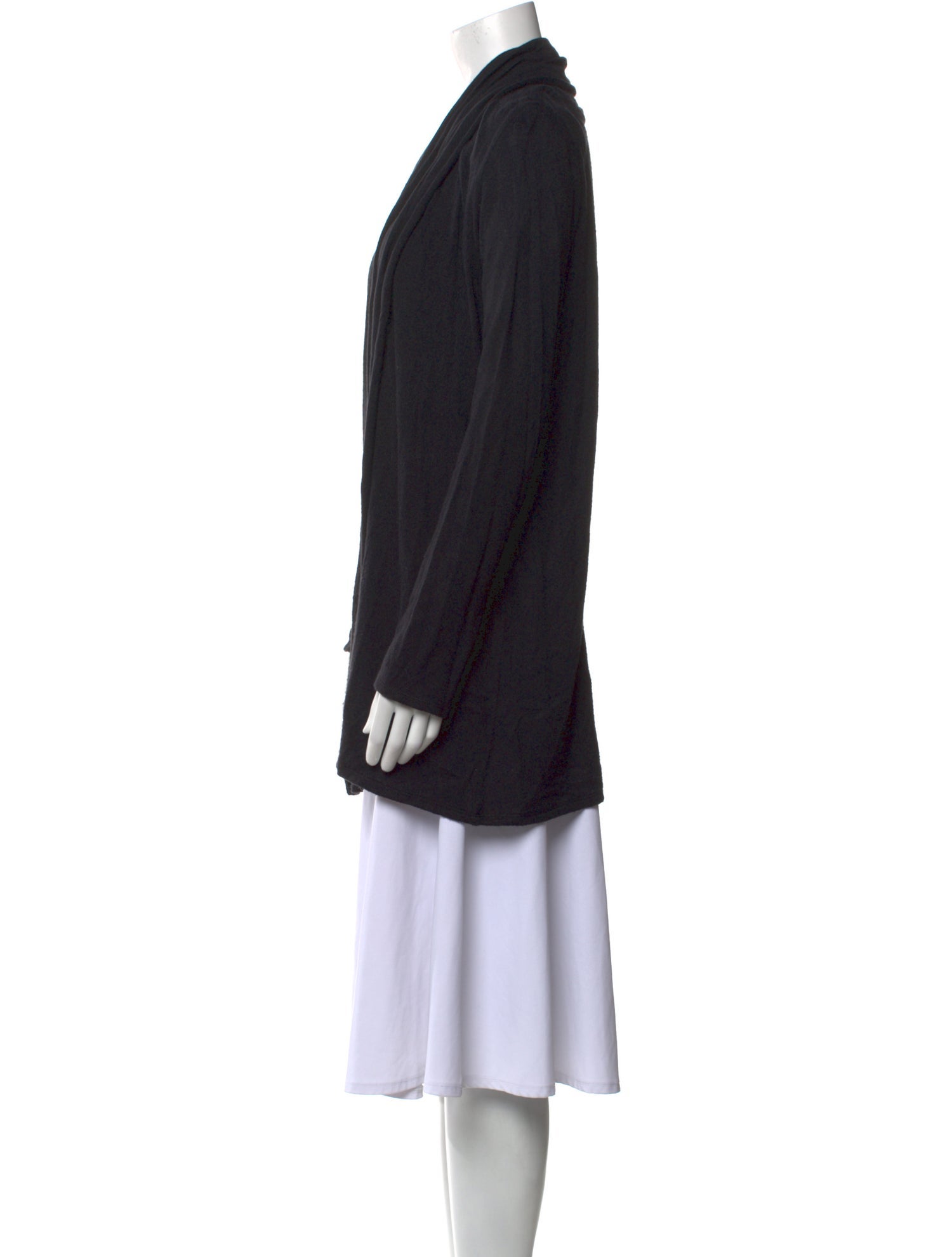 The Row Nylon Open Front Sweater