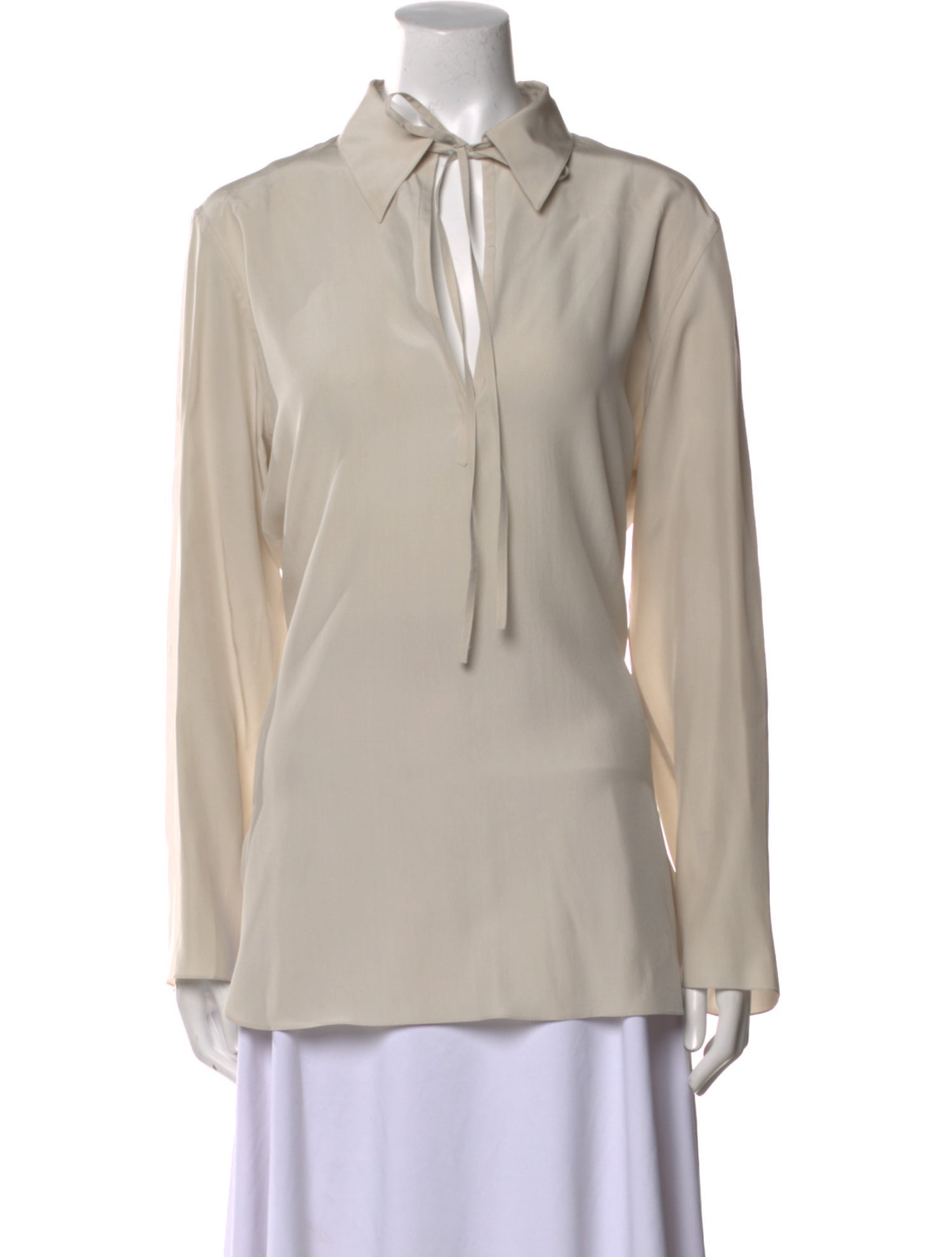 The Row Silk V-Neck Tunic