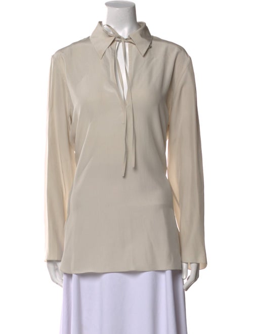 The Row Silk V-Neck Tunic