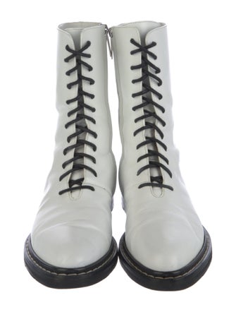 The Row Fara Leather Combat Boots