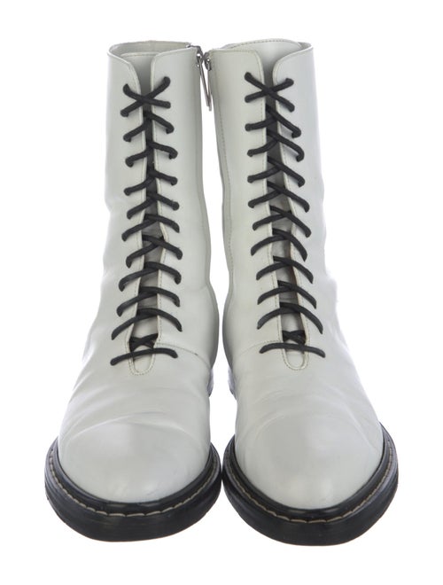 The Row Fara Leather Combat Boots
